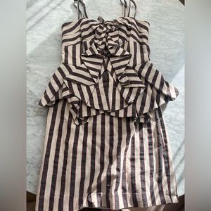 Cute cocktail strap dress with front detail